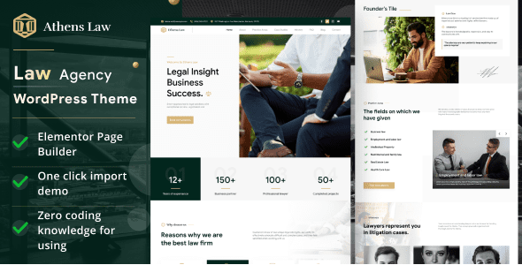 Athens 1.1.6 – Law Agency WordPress Theme