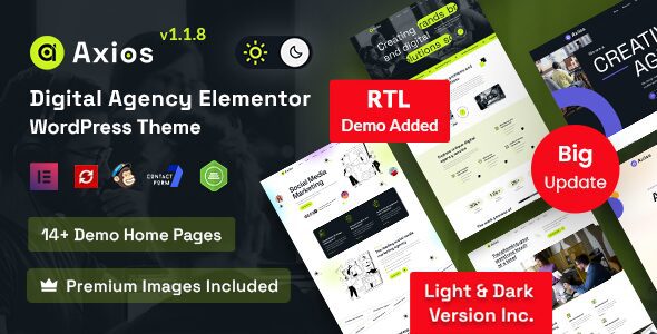 Axios 1.1.8 – Digital Agency WordPress Theme
