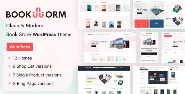 Bookworm 1.3.3 – Bookstore & Bookshop WooCommerce Theme