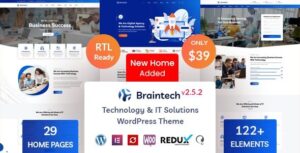Braintech 2.7.7 – Technology & IT Solutions WordPress Theme
