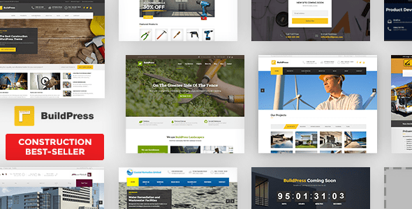 BuildPress 5.9.0 – Multi-purpose Construction and Landscape WordPress Theme