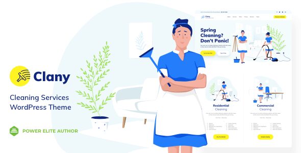 Clany 35 – Cleaning Services WordPress Theme