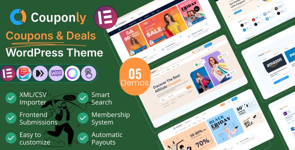 Couponly 1.5.0 – Coupons, Deals, Discounts & Affiliate WordPress Theme