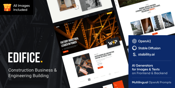 Edifice 1.8 – Construction & Building Architecture WordPress Theme