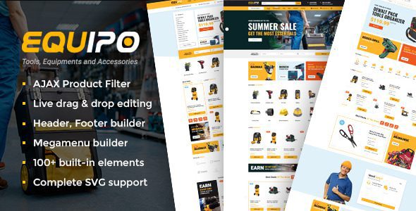 Equipo 3.1 – Parts And Tools WordPress WooCommerce Theme