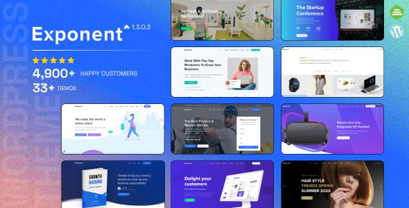 Exponent 1.3.0.9 – Modern Multi-Purpose Business WordPress theme