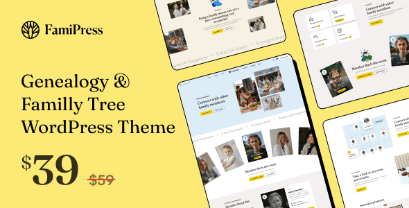 FamiPress 1.1.3 – Genealogy & Family Tree WordPress theme