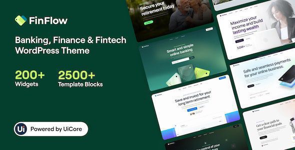FinFlow 3.2.6 – Banking, Finance & Fintech WordPress Theme