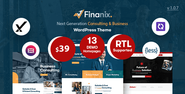 Finanix 1.0.9 – Business WordPress Theme