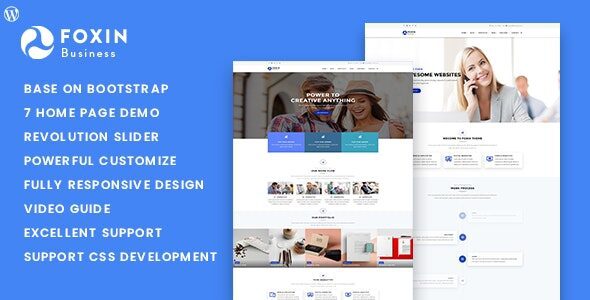 Foxin 1.1.6 – Responsive Business WordPress Theme
