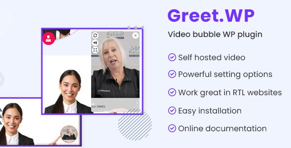 Greet.wp 2.2.9 – Video bubble WordPress plugin