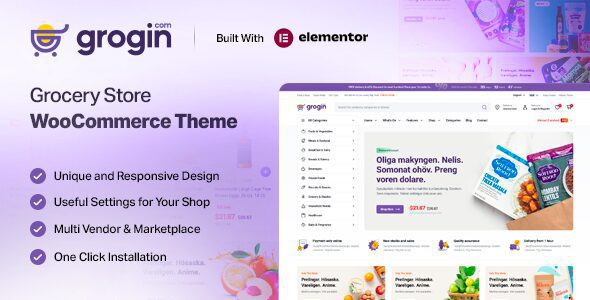 Grogin 1.1.5 – Grocery Store WooCommerce WordPress Theme