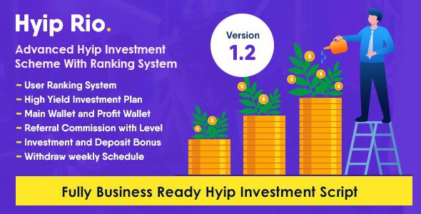 Hyip Rio 2.1 – Advanced Hyip Investment Scheme With Ranking System