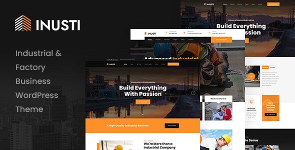 Inusti 1.0.8 – Factory & Industrial WordPress Theme