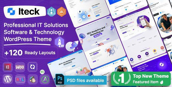 Iteck 1.1.6 – Software & Technology Elementor WordPress Theme
