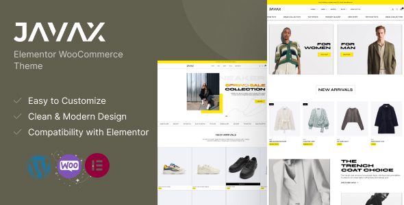 Javax 1.0.9 – Elementor WooCommerce Theme