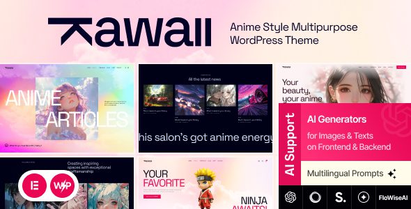 Kawaii 1.0.0 – Anime Creative Original WordPress Theme