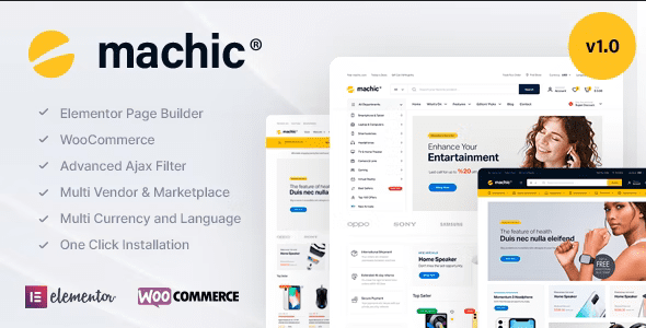 Machic 1.6.1 – Electronics Store WooCommerce Theme
