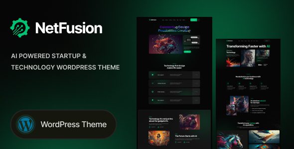 NetFusion 1.0.0 – AI Powered Startup & Technology WordPress Theme