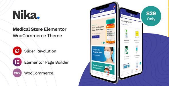 Nika 1.2.14 – Medical Elementor WooCommerce Theme