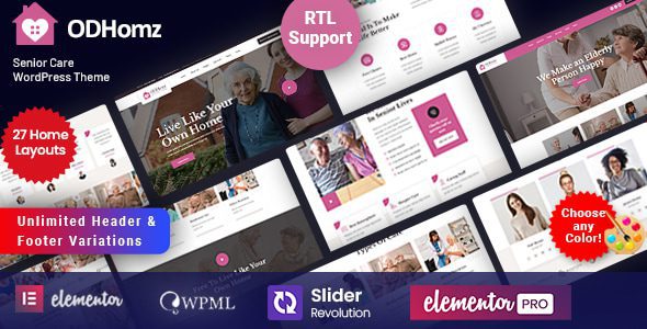 Odhomz 1.9 – Elderly WordPress Theme