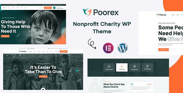 Poorex 1.0.4 – Nonprofit Charity WordPress Theme
