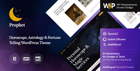 Prophet 1.14 – Horoscope, Astrology & Fortune Telling WordPress Theme