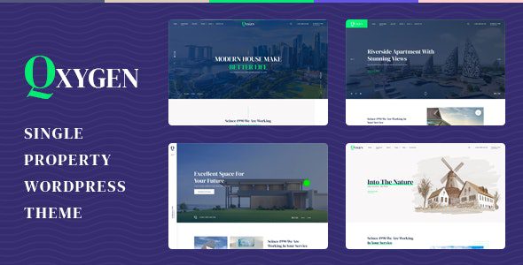 Qxygen 1.0.7 – Single Property WordPress Theme