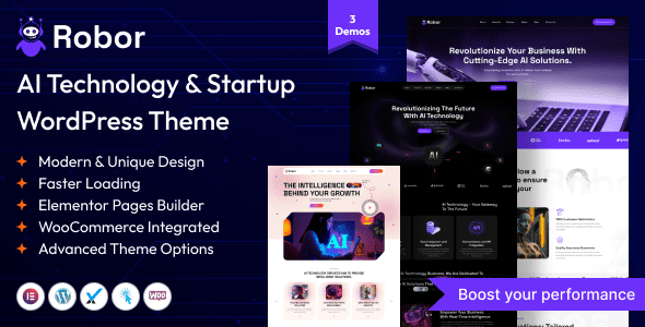 Robor 1.0 – AI and Automation Integration WordPress Theme