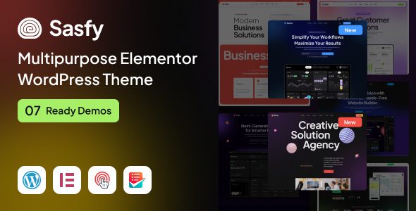 Sasfy 1.0.5 – Multipurpose Elementor WordPress Theme
