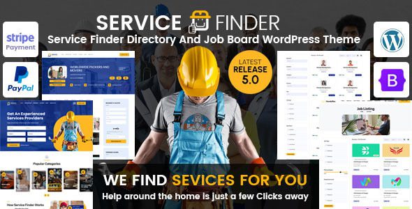 Service Finder 6.2 – Directory and Job Board WordPress Theme