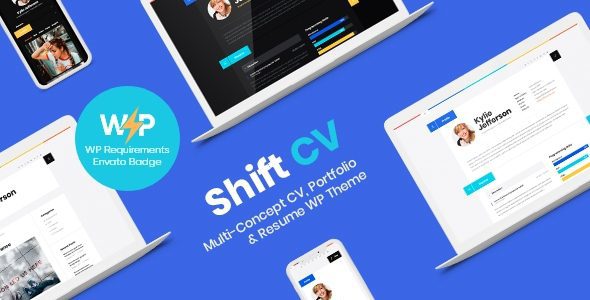 ShiftCV 3.0.14 – Blog  Resume  Portfolio  WordPress Theme