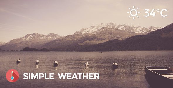 Simple Weather 4.5.1 – Weather WordPress Shortcode & Widget