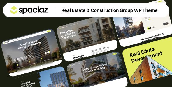 Spaciaz 1.0 – Real Estate & Construction Group WordPress Theme