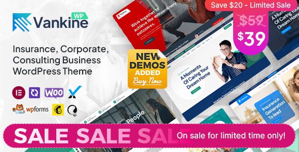 Vankine 1.3.2 – Insurance & Consulting Business WordPress Theme
