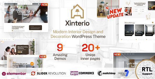 Xinterio 4.1 – Interior Design WordPress Theme + RTL