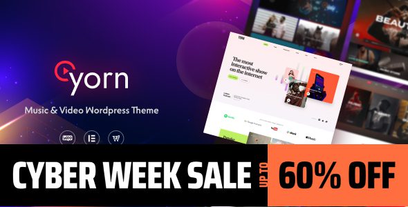 Yorn 1.0.4 – Music & Video WordPress Theme