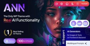 AI ANN 1.37.0 – AI Generator & AI Agency WordPress Theme